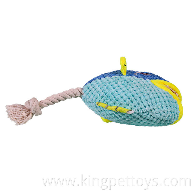 Squeaky Pet Plush Toy Whale